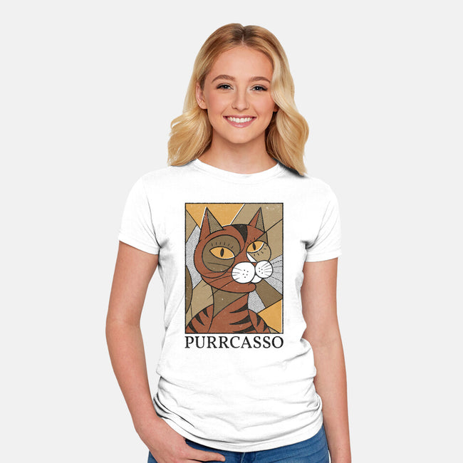 Purrcasso-Womens-Fitted-Tee-Thiago Correa