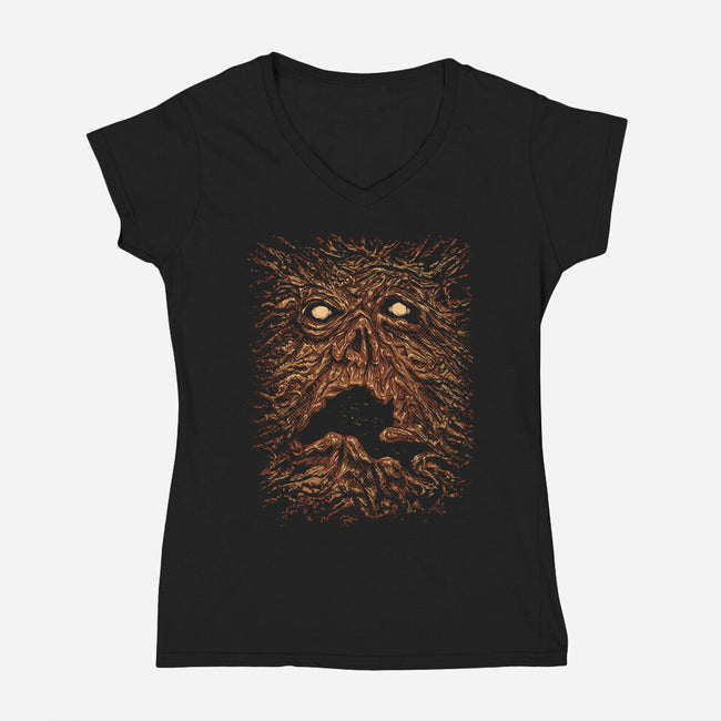 Forbidden Knowledge-Womens-V-Neck-Tee-Tronyx79