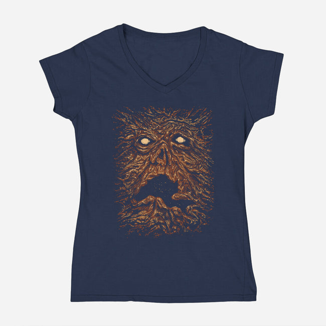 Forbidden Knowledge-Womens-V-Neck-Tee-Tronyx79
