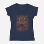 Forbidden Knowledge-Womens-V-Neck-Tee-Tronyx79