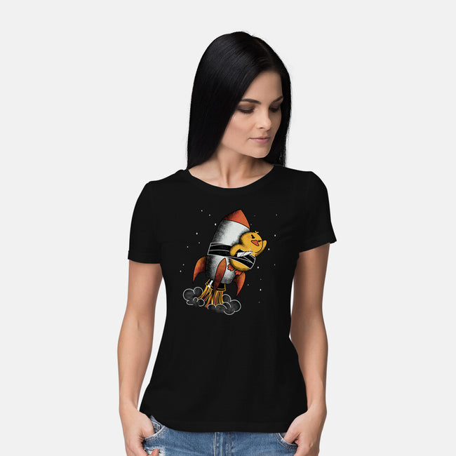 High Speed Violence Funny Duck-Womens-Basic-Tee-tobefonseca