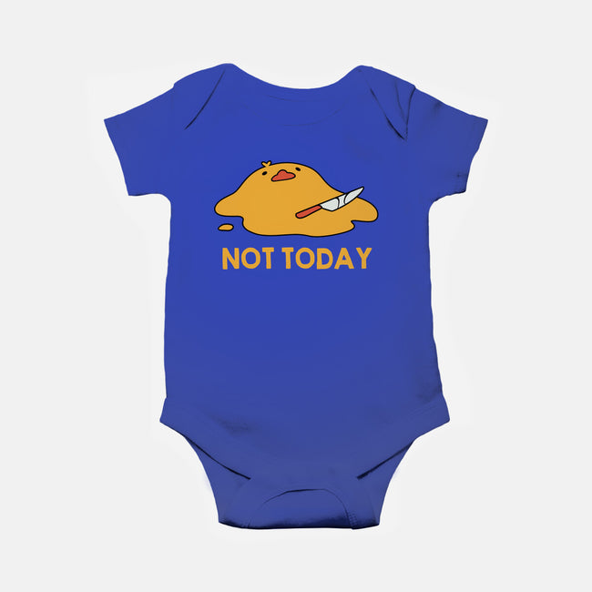Melting Duck Not Today-Baby-Basic-Onesie-tobefonseca