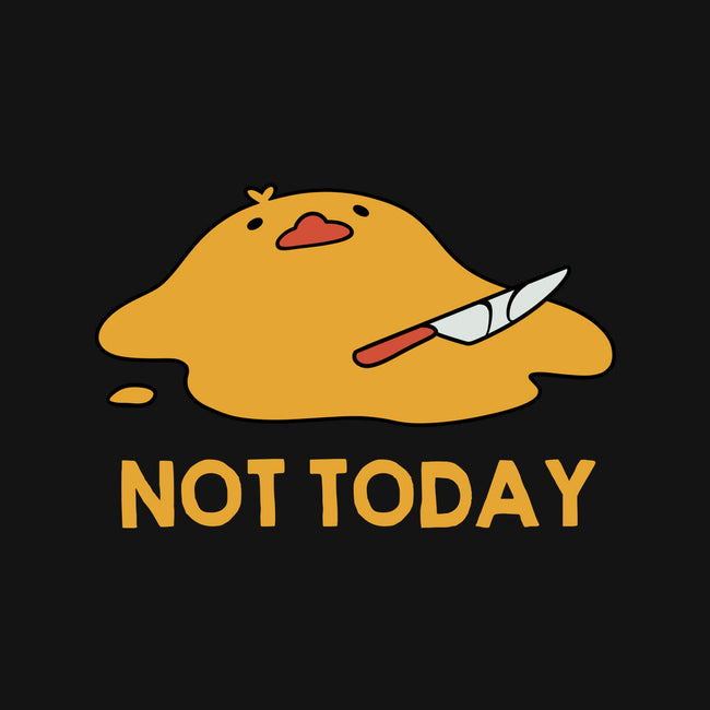 Melting Duck Not Today-None-Fleece-Blanket-tobefonseca