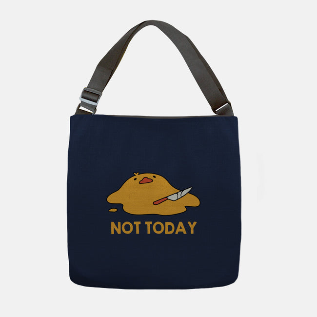 Melting Duck Not Today-None-Adjustable Tote-Bag-tobefonseca