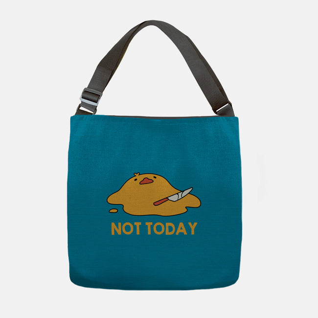 Melting Duck Not Today-None-Adjustable Tote-Bag-tobefonseca