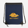 Melting Duck Not Today-None-Drawstring-Bag-tobefonseca