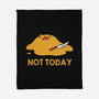 Melting Duck Not Today-None-Fleece-Blanket-tobefonseca