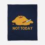 Melting Duck Not Today-None-Fleece-Blanket-tobefonseca