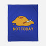 Melting Duck Not Today-None-Fleece-Blanket-tobefonseca