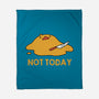 Melting Duck Not Today-None-Fleece-Blanket-tobefonseca