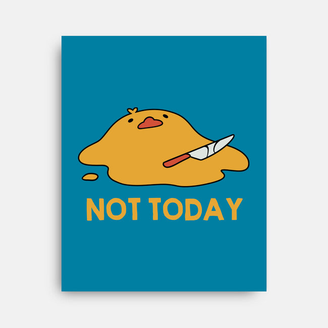 Melting Duck Not Today-None-Stretched-Canvas-tobefonseca