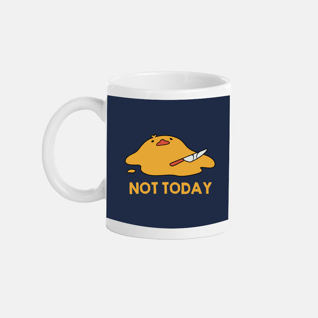 Melting Duck Not Today-None-Mug-Drinkware-tobefonseca