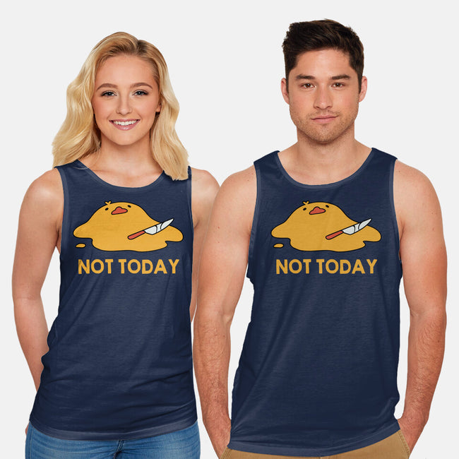 Melting Duck Not Today-Unisex-Basic-Tank-tobefonseca