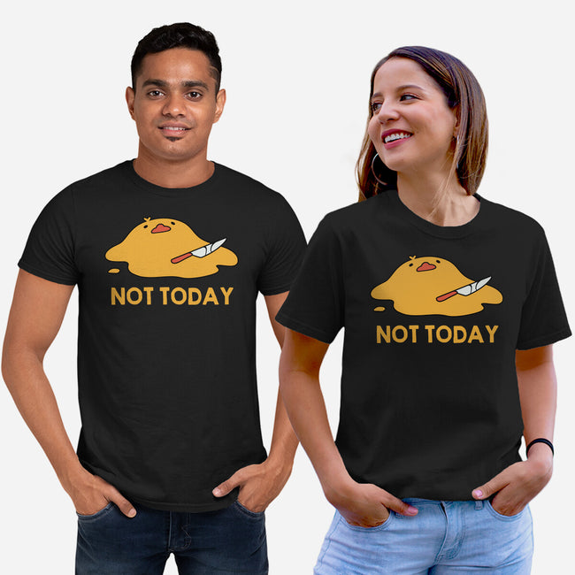 Melting Duck Not Today-Unisex-Basic-Tee-tobefonseca