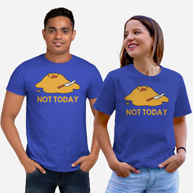 Melting Duck Not Today-Unisex-Basic-Tee-tobefonseca