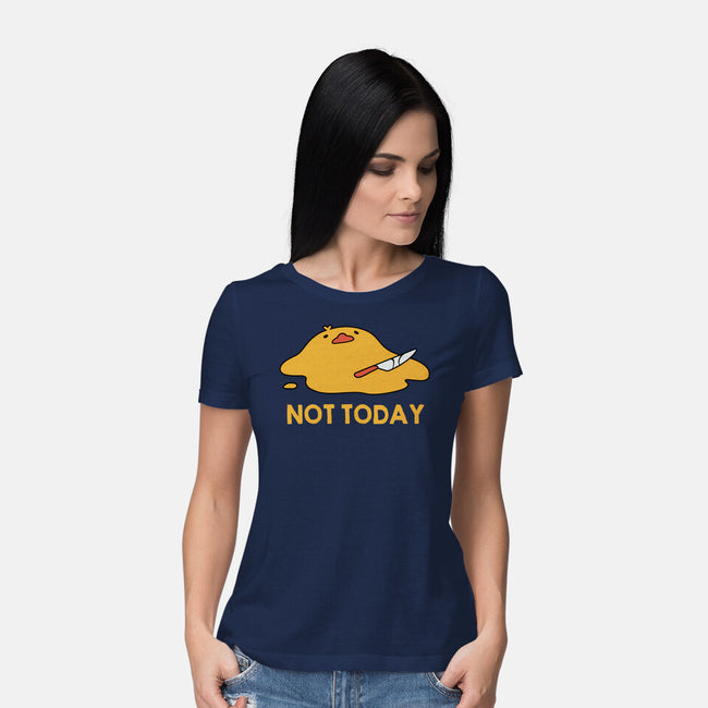 Melting Duck Not Today-Womens-Basic-Tee-tobefonseca