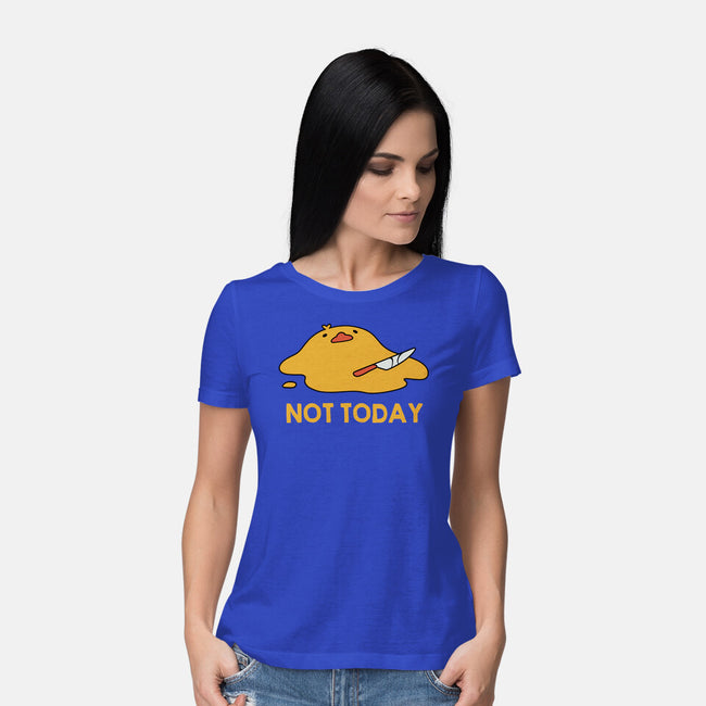 Melting Duck Not Today-Womens-Basic-Tee-tobefonseca