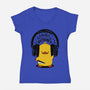 Music And Violence-Womens-V-Neck-Tee-tobefonseca