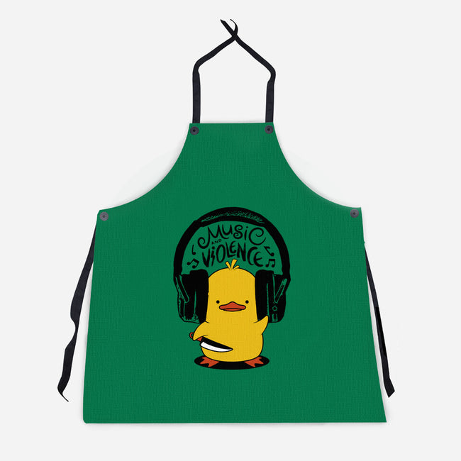 Music And Violence-Unisex-Kitchen-Apron-tobefonseca