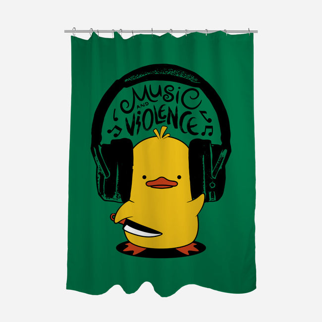 Music And Violence-None-Polyester-Shower Curtain-tobefonseca