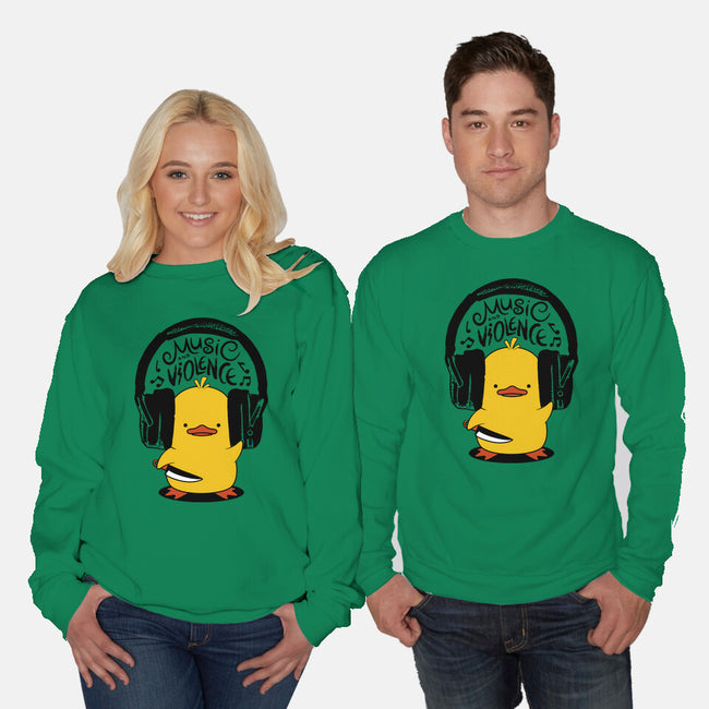 Music And Violence-Unisex-Crew Neck-Sweatshirt-tobefonseca