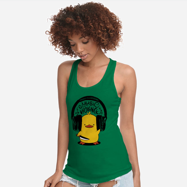 Music And Violence-Womens-Racerback-Tank-tobefonseca
