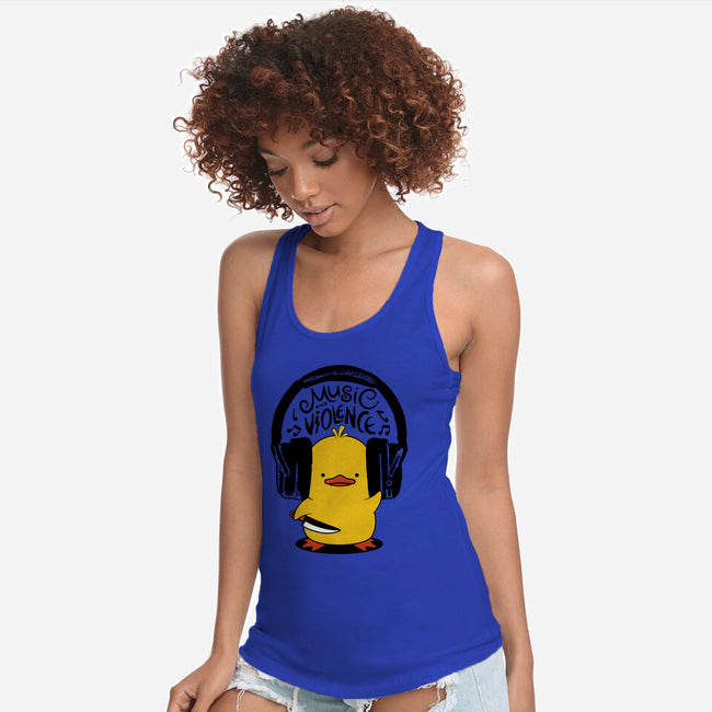 Music And Violence-Womens-Racerback-Tank-tobefonseca