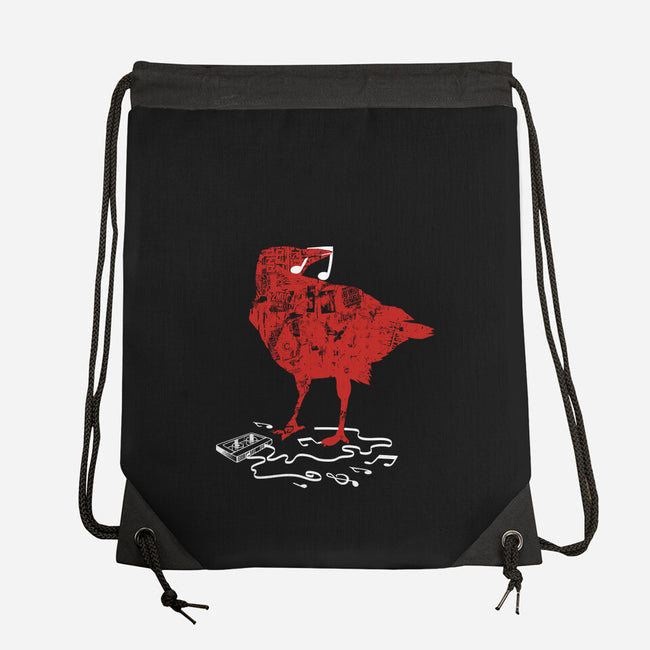 Crow Broken Cassete Tape-None-Drawstring-Bag-tobefonseca
