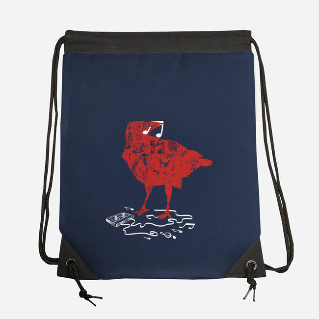 Crow Broken Cassete Tape-None-Drawstring-Bag-tobefonseca
