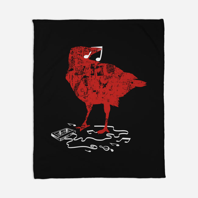 Crow Broken Cassete Tape-None-Fleece-Blanket-tobefonseca
