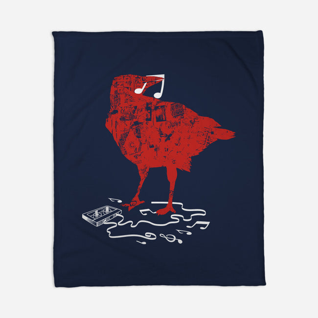 Crow Broken Cassete Tape-None-Fleece-Blanket-tobefonseca