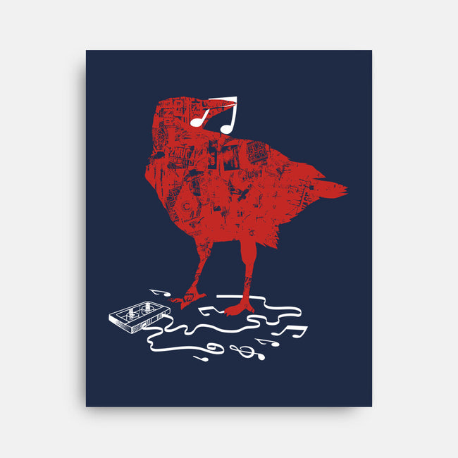Crow Broken Cassete Tape-None-Stretched-Canvas-tobefonseca
