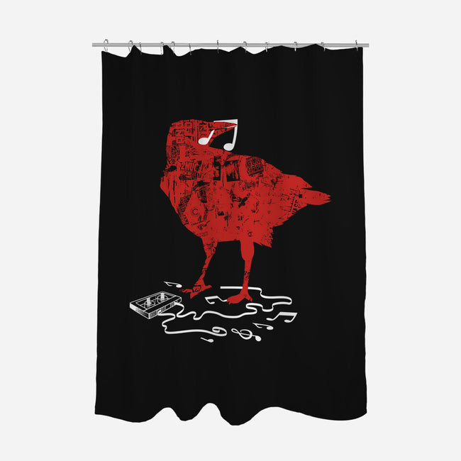 Crow Broken Cassete Tape-None-Polyester-Shower Curtain-tobefonseca