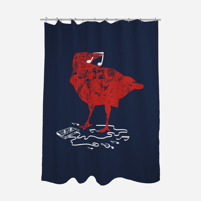 Crow Broken Cassete Tape-None-Polyester-Shower Curtain-tobefonseca