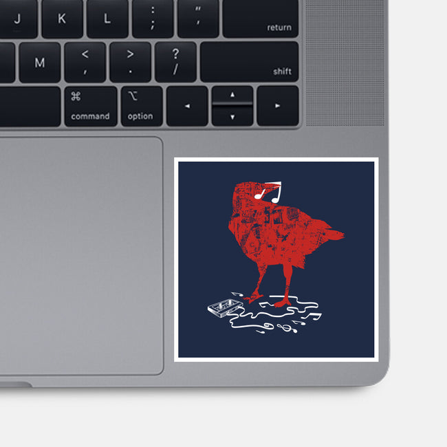 Crow Broken Cassete Tape-None-Glossy-Sticker-tobefonseca