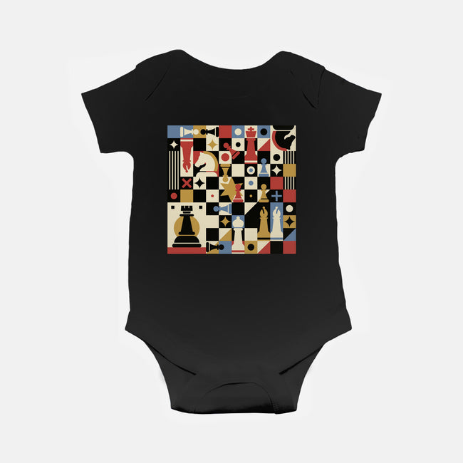 Chess Art Vintage-Baby-Basic-Onesie-tobefonseca