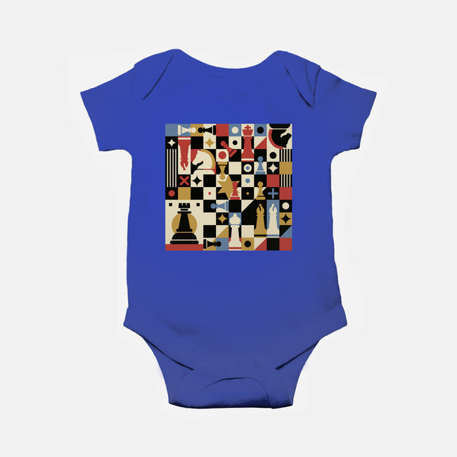 Chess Art Vintage-Baby-Basic-Onesie-tobefonseca