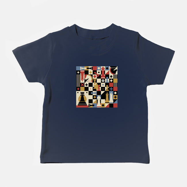 Chess Art Vintage-Baby-Basic-Tee-tobefonseca