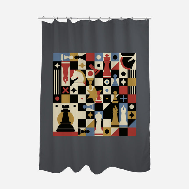 Chess Art Vintage-None-Polyester-Shower Curtain-tobefonseca