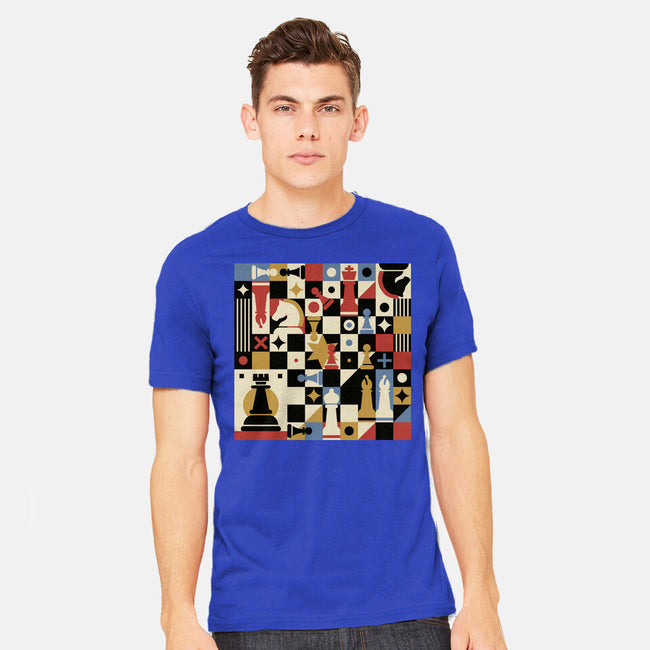 Chess Art Vintage-Mens-Heavyweight-Tee-tobefonseca