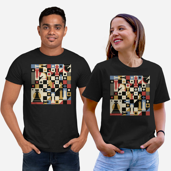 Chess Art Vintage-Unisex-Basic-Tee-tobefonseca