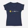 Minimalist Solar System-Womens-V-Neck-Tee-tobefonseca