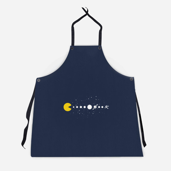 Minimalist Solar System-Unisex-Kitchen-Apron-tobefonseca