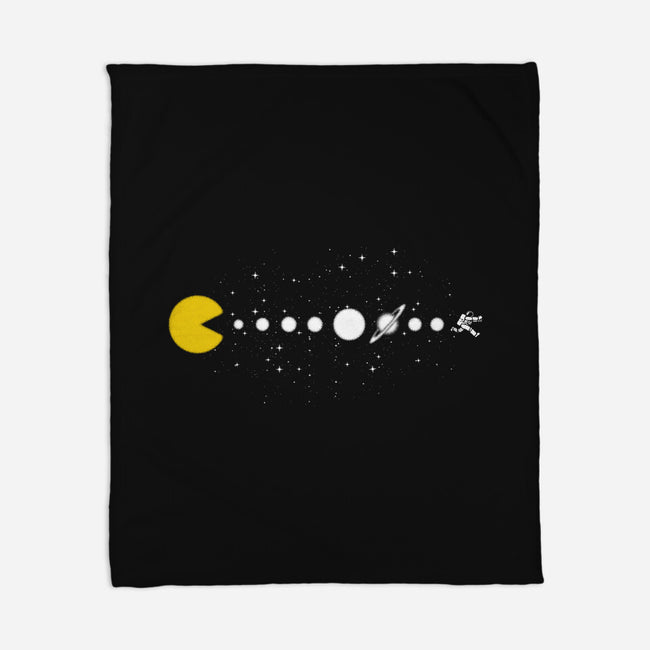 Minimalist Solar System-None-Fleece-Blanket-tobefonseca