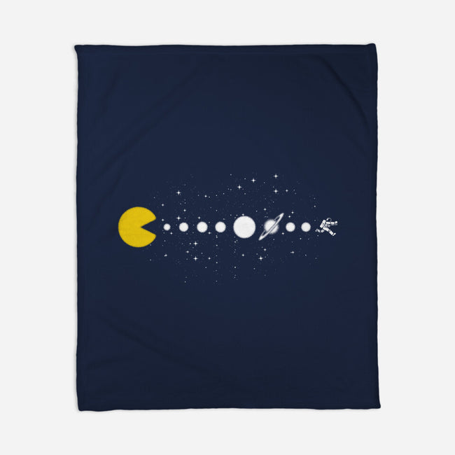 Minimalist Solar System-None-Fleece-Blanket-tobefonseca