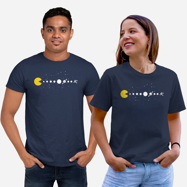 Minimalist Solar System-Unisex-Basic-Tee-tobefonseca