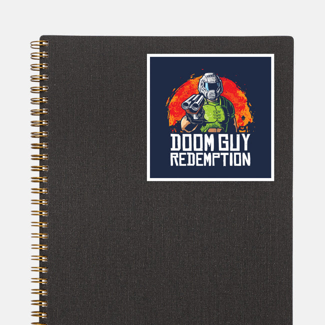 Doom Guy Redemption-None-Glossy-Sticker-arace