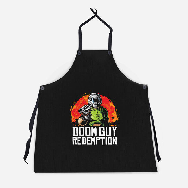 Doom Guy Redemption-Unisex-Kitchen-Apron-arace