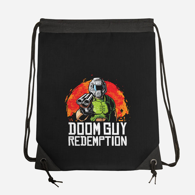 Doom Guy Redemption-None-Drawstring-Bag-arace