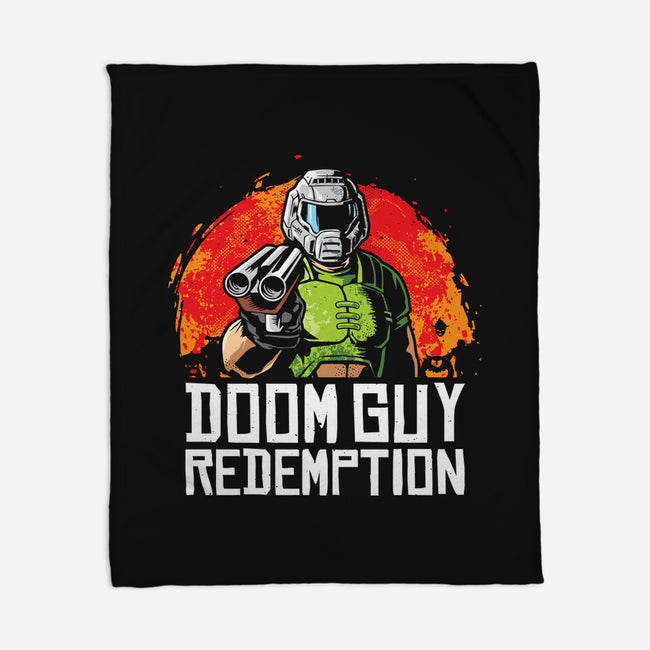Doom Guy Redemption-None-Fleece-Blanket-arace